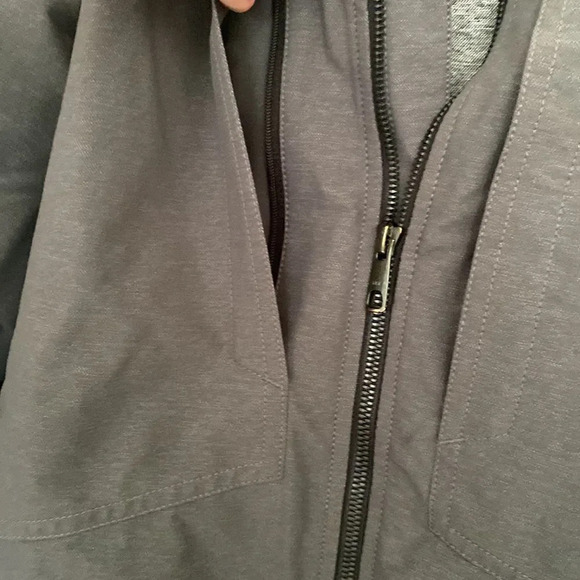 Marmot Mens Medium zip blazer like technical jacket dark grey 4 front pockets - Picture 6 of 7